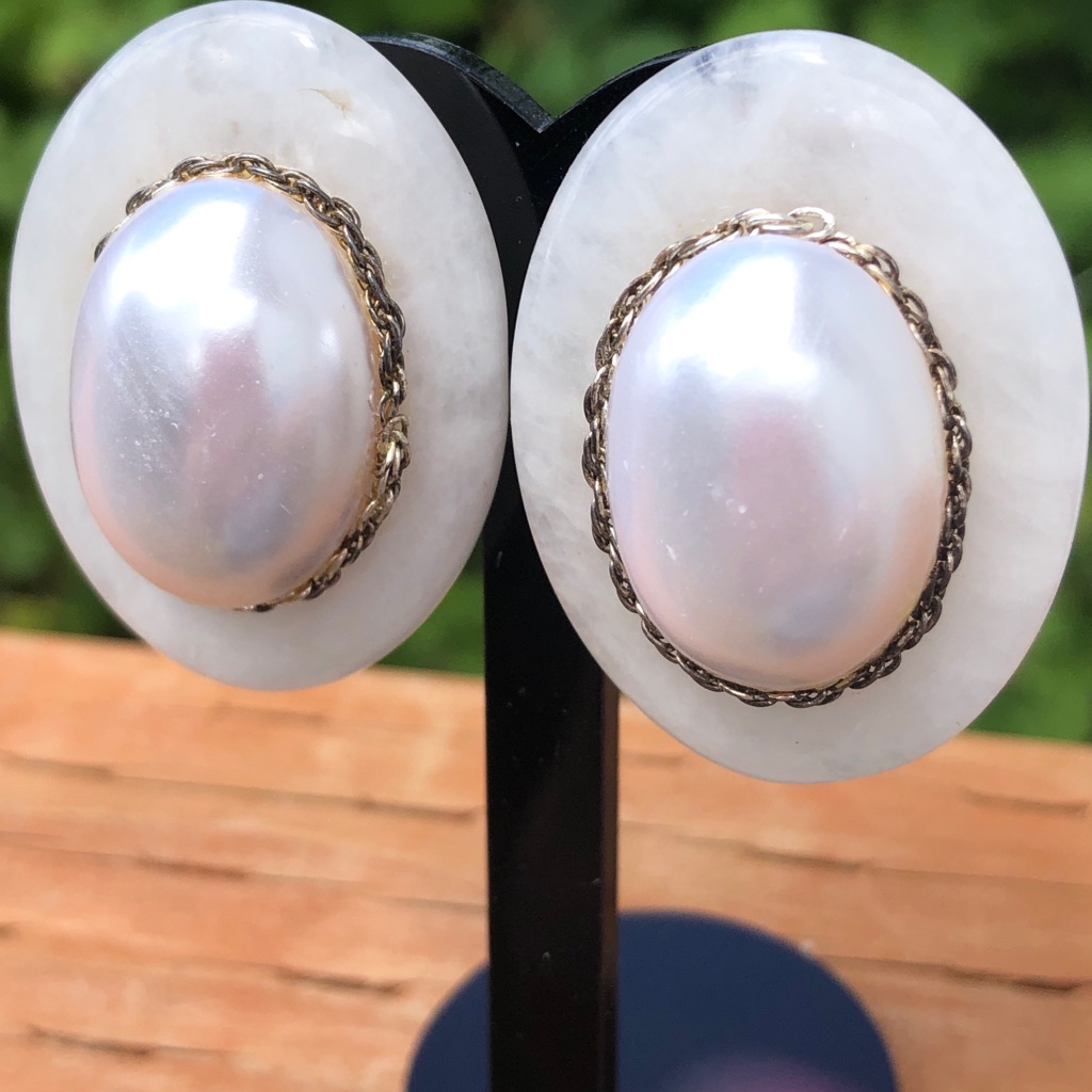 Wendy Gell Vintage 1980s Clip On Earrings